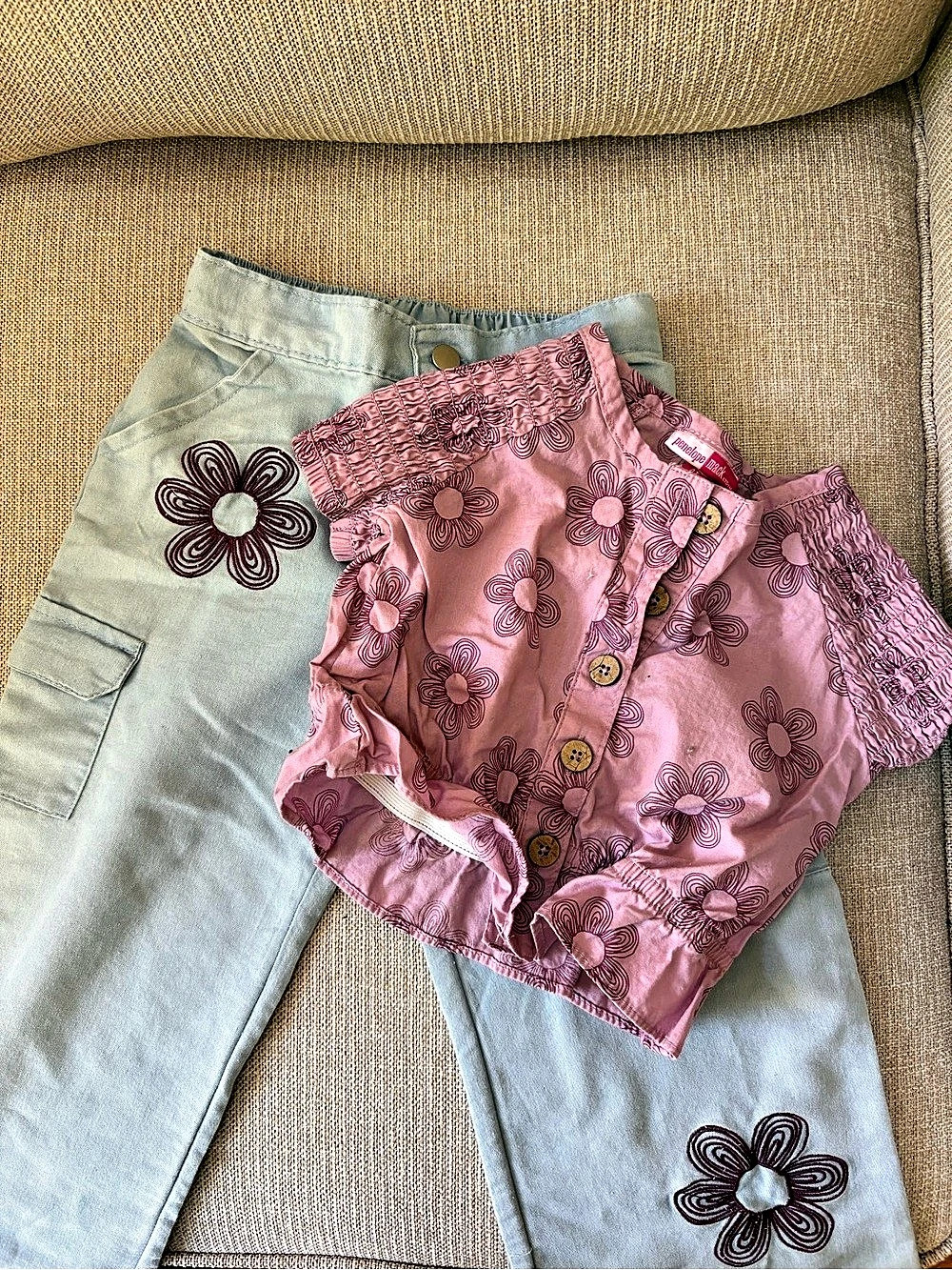 Penelope Mack Kids Pink Floral Matching Set